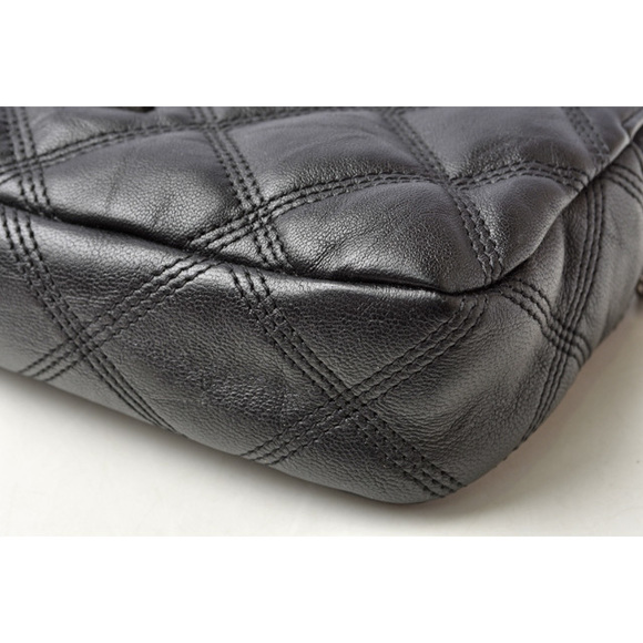 Saint Laurent Becky Double Zip Pouch Mini Bag Clutch Bag Leather Black YSL - Picture 7 of 7